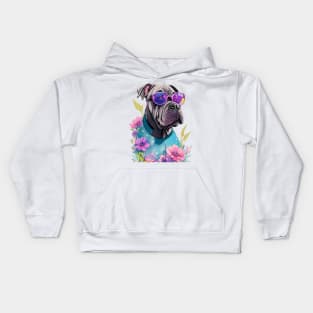 Dog Hawaiian Kids Hoodie